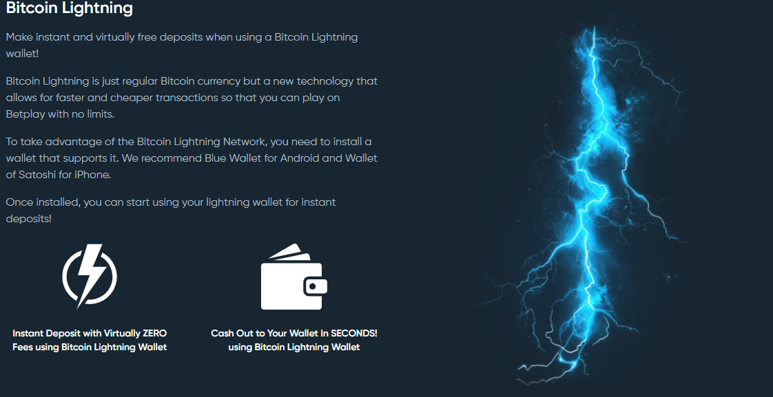 Bitcoin Lightning Einzahlung Betplay
